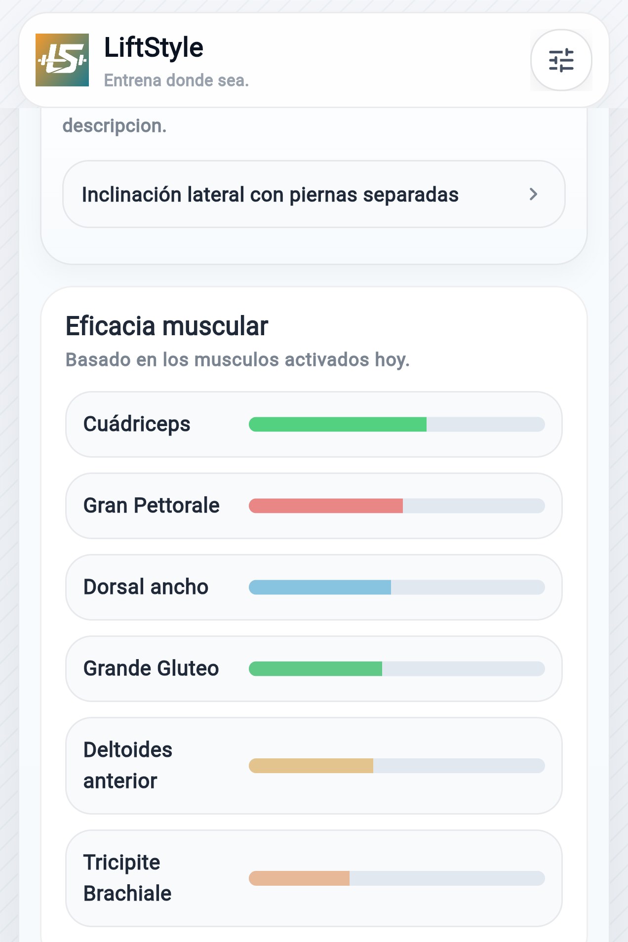 Estiramiento final