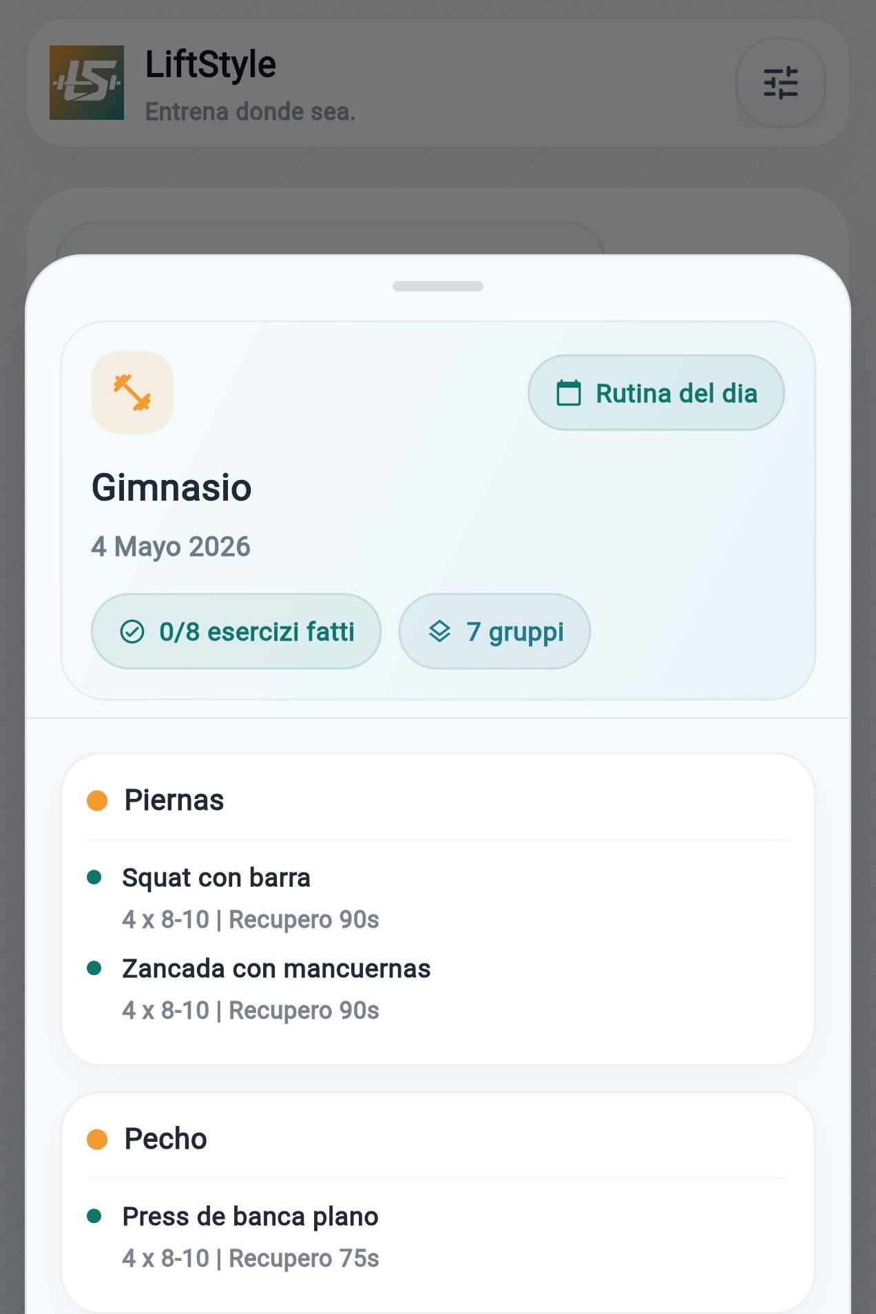 Sesión lista