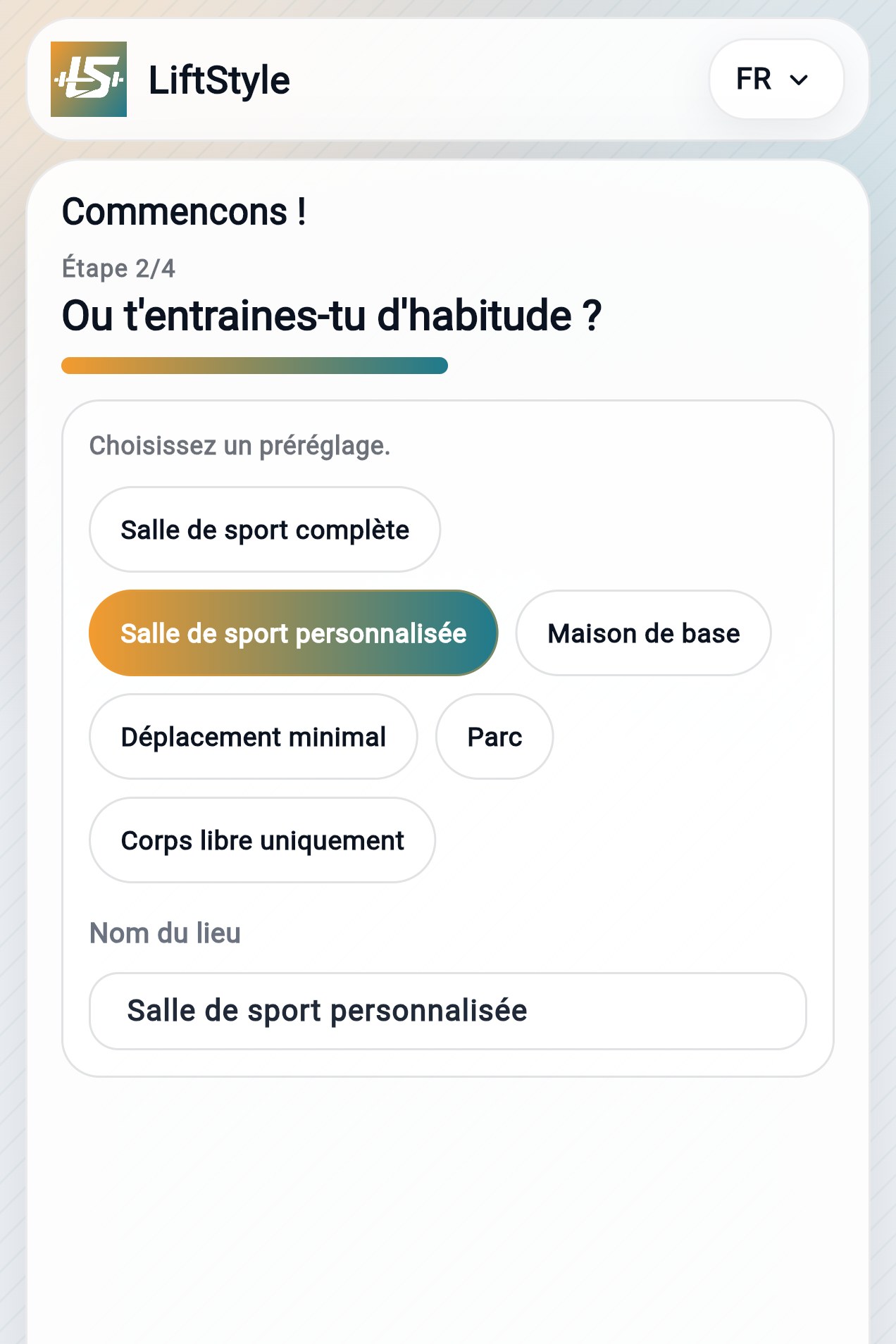 Étape 2&nbsp;: Localisation