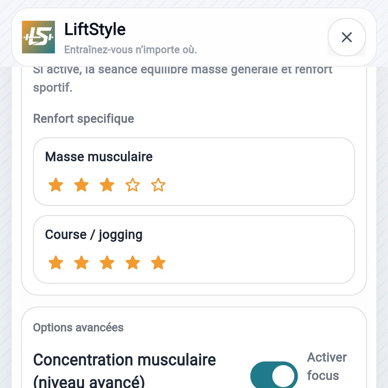 Priorités sportives