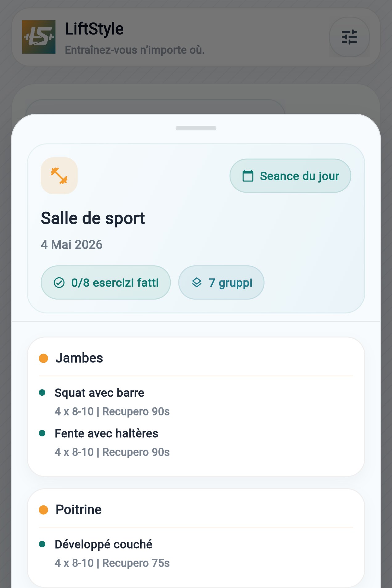 Séance prête